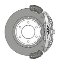 Гальмівна система задня 6-ти поршнева (4+2) APP by Wilwood для Lexus LX22+ (44143)