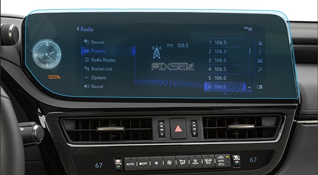 Захисне скло мультимедійного екрану Lexus ES18+ (великий монітор) (34102)