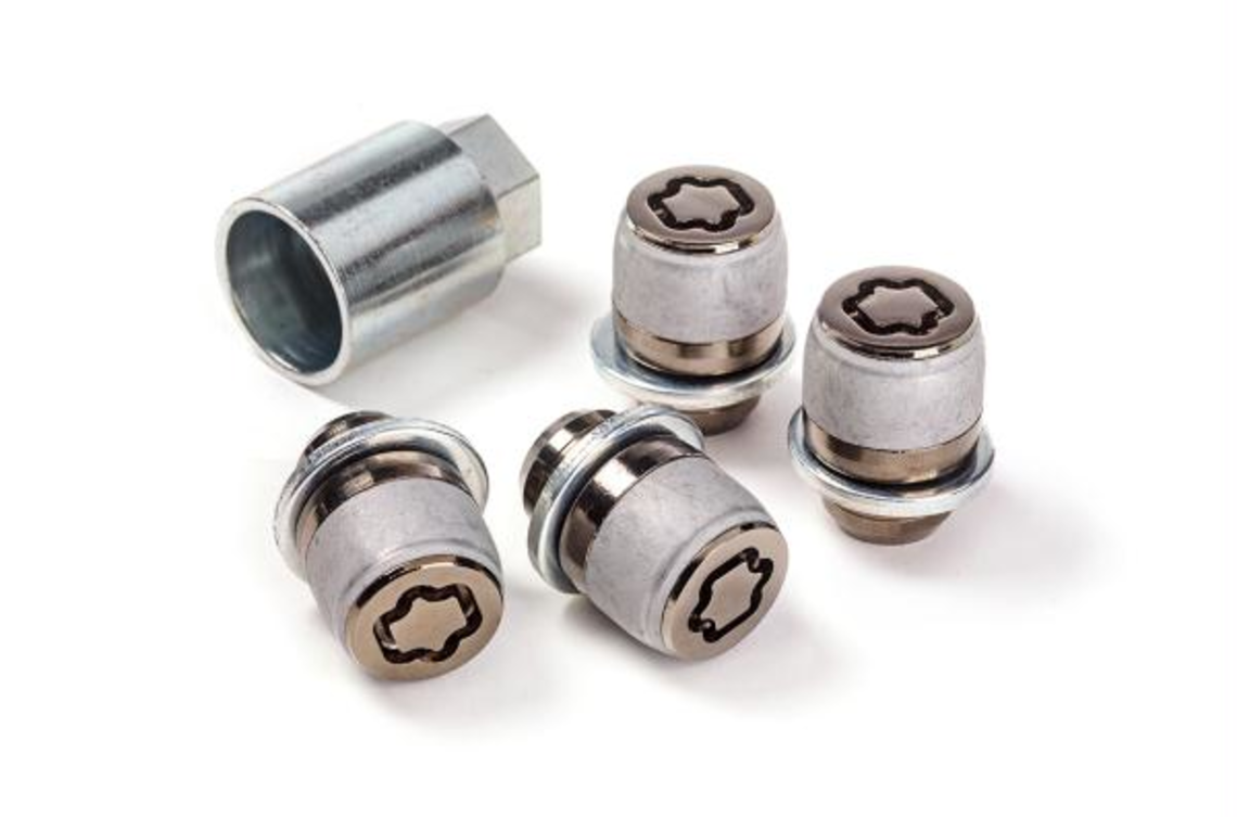 Гайки секретні чорні, комплект LEXUS LX22+/GX24+ (20149)