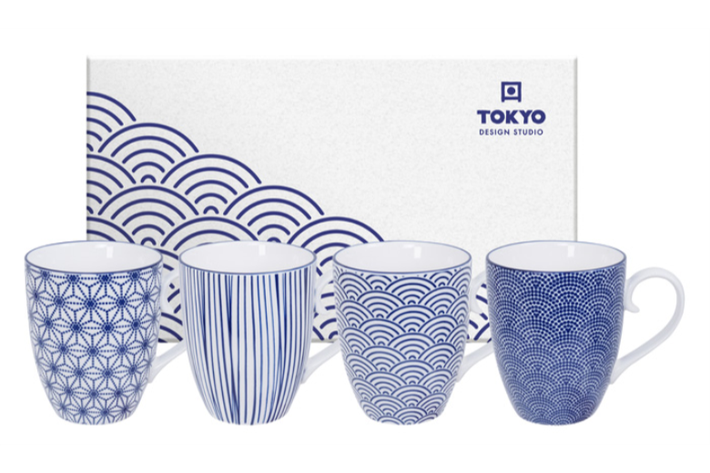 Набір горнят з порцеляни (4 шт.) LEXUS&TOKIO DESIGN STUDIO (39027)