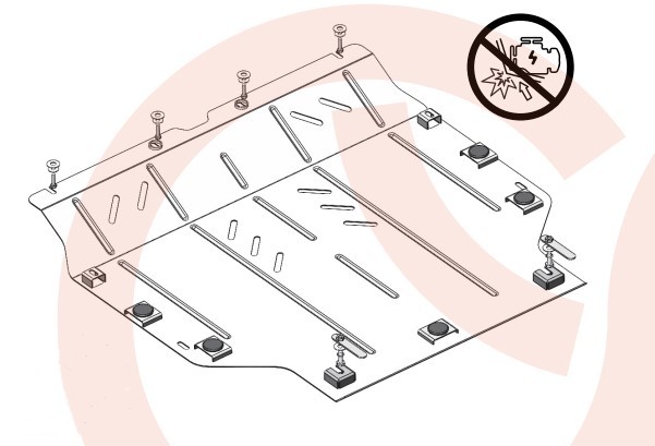Захист двигуна алюмінієвий LEXUS UX18+ (28753)