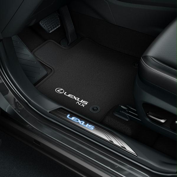 Накладки порогів з ілюмінацією Lexus logo, LEXUS Hybrid NX22+ (21245)