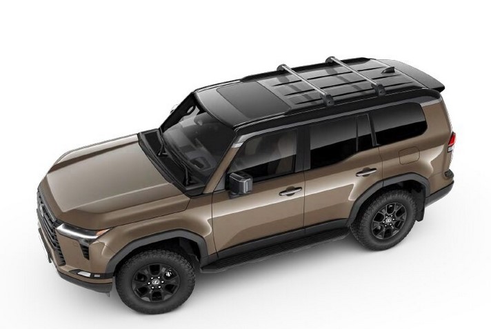 Перехресні бруси (багажник) даху (з рейлінгами(solid) LEXUS GX24+ (34454)