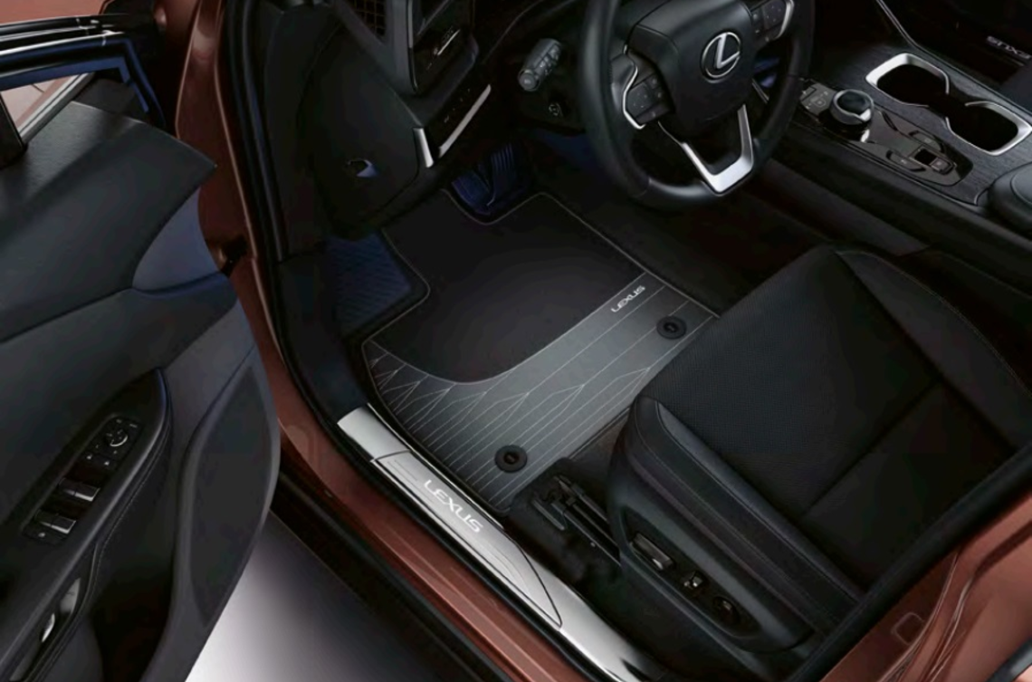 Килимки салону текстильні, чорні leather, LEXUS RZ23+ (25986)