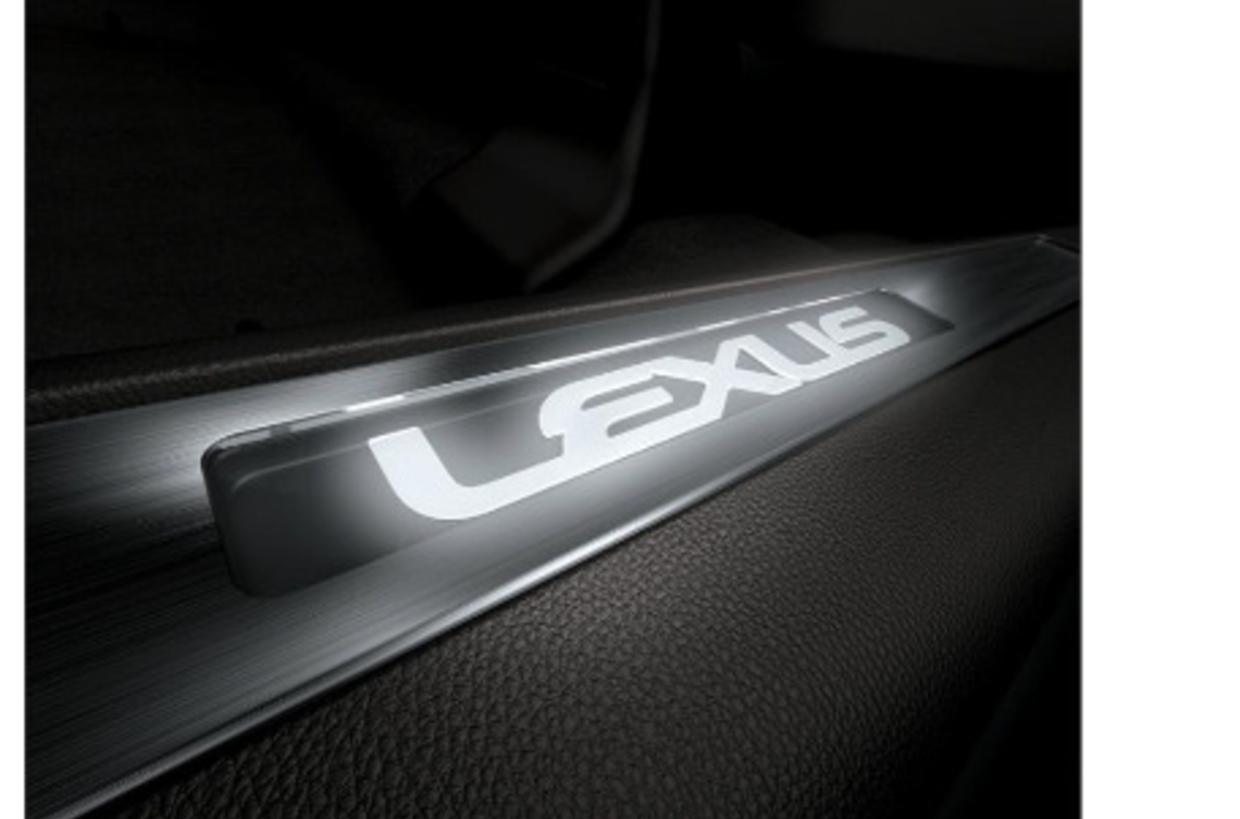 Накладки порогів з ілюмінацією Lexus logo, LEXUS RX23+ (21076)
