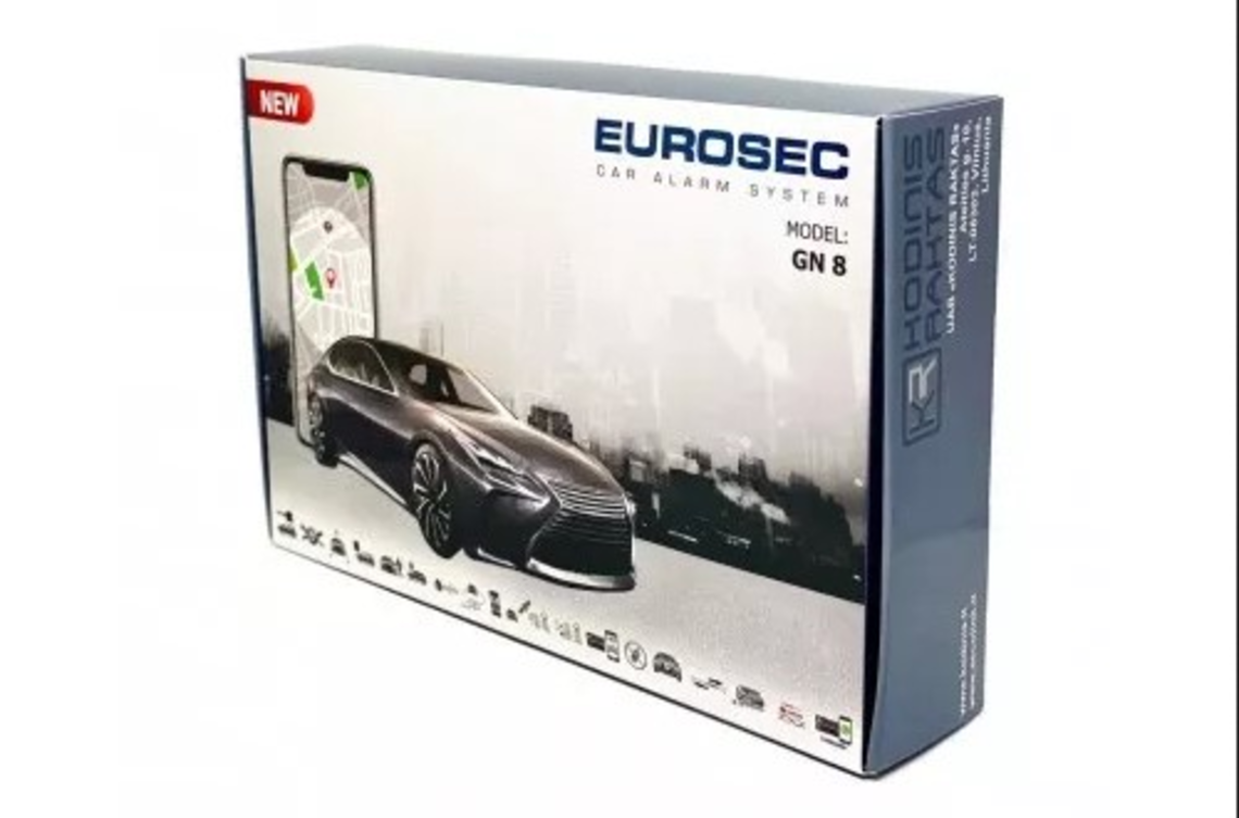 Охоронна сигналізація EUROSECURITY GN8 GSM/GPS з автозапуском (26311)